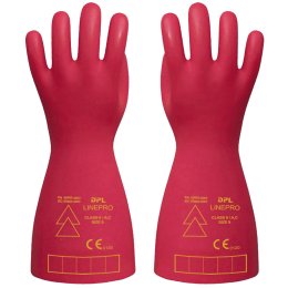 WORK GLOVES ELECTRIC CURRENT RESISTANT NATURAL RUBBER LINEPRO,, 