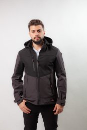 Softhell Mont UZ 01,iş elbiseleri,softshell mont,softshell ceket,kapşonlu softshell,baskılı softshell mont,softshell mont baskı,, 