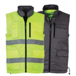 WORK VEST DOUBLE SIDED REFLECTOR MG 65 YELLOW,, 