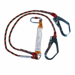 Çift bacaklı lanyard ve şok emicili lanyard, düşüş durdurma sistemleri için emniyet ekipmanı