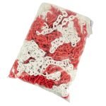 Şantiye, otopark ve güvenlik alanlarında kullanılan plastik kırmızı zincir, dayanıklı plastik renkli zinci
