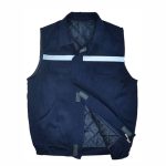 Kapitoneli iş yeleği – 7/7 gabardin, kışlık kullanım için uygun, baskılı ve nakışlı taşlama yeleği