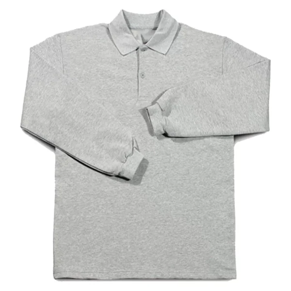 Polo yaka sweatshirt, iş kazağı olarak kullanılan kurumsal ve firma baskılı sweatshirt imalatına uygun iki iplik kumaşlı model