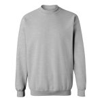 Bisiklet yaka gri sweatshirt, kurumsal kullanım için firma baskılı iş kazağı ve sweatshirt imalatı