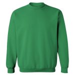 Bisiklet yaka yeşil sweatshirt, kurumsal kullanım için firma baskılı iş kazağı ve sweatshirt imalatı