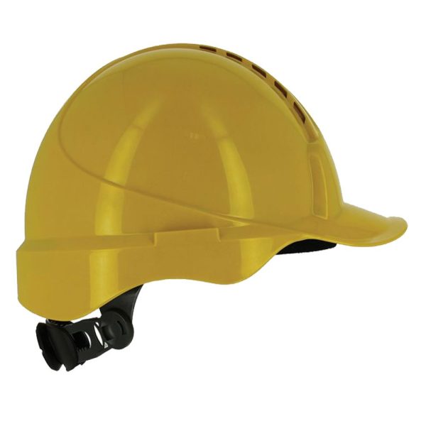 Otomatik baret ve vidalı baret sistemi ile üretilmiş, ayarlanabilir ve dayanıklı iş güvenliği bareti